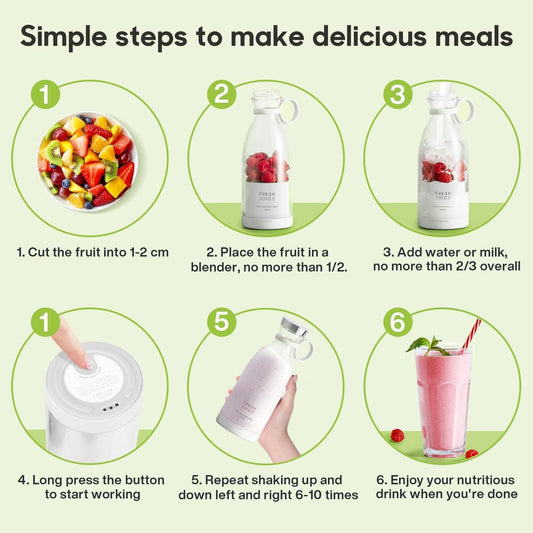 USB Mini Blender – Portable Smoothie Maker